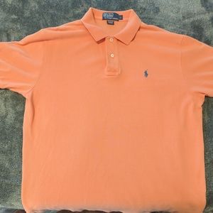 Ralph Lauren Classic Polo Shirt Adult size L Salmon